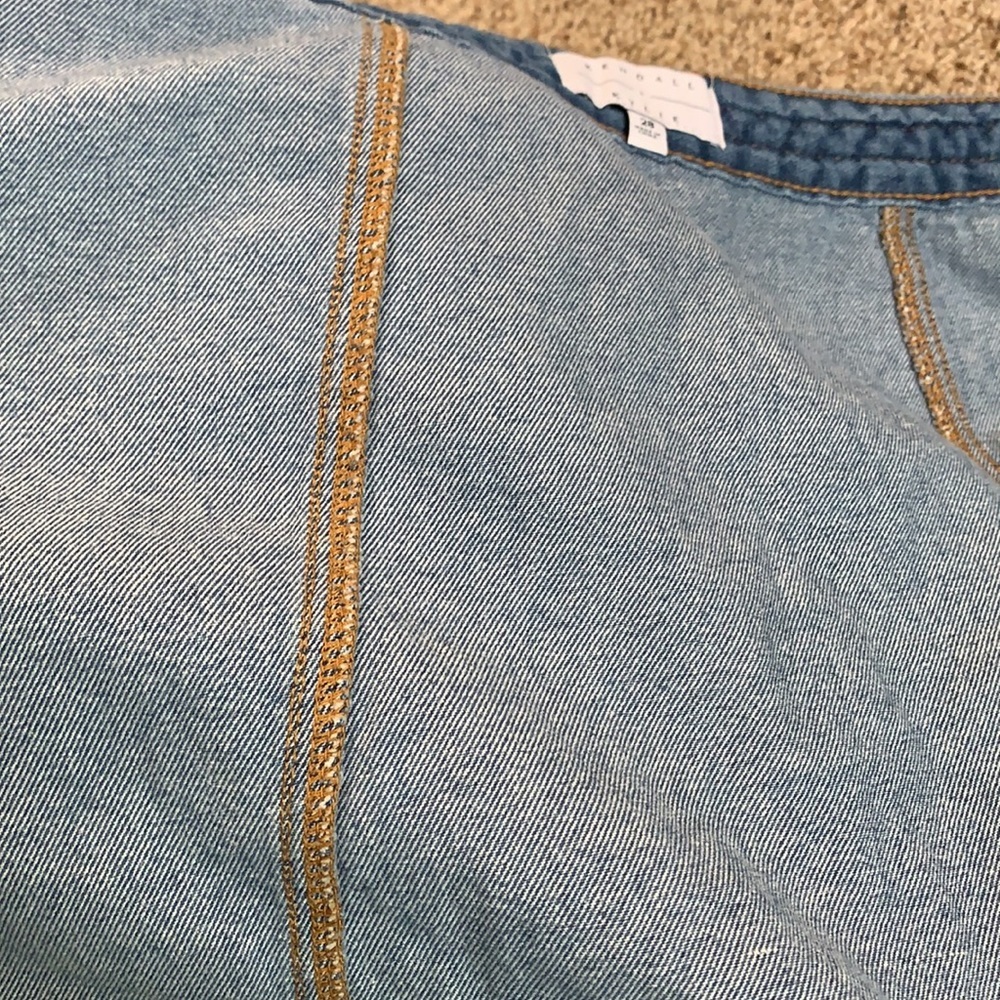 Kendall & Kylie ๐ฏ% Cotton Denim Button Down Skirt size 28 - Picture 16 of 16